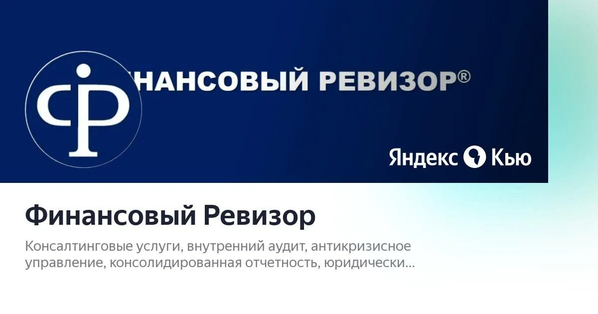 Финансовый ревизор