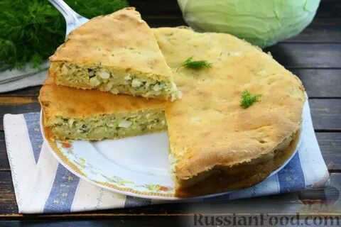Заливной пирог с сыром и зеленью