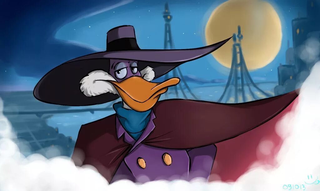 Черный плащ Darkwing Duck. Маска черного плаща