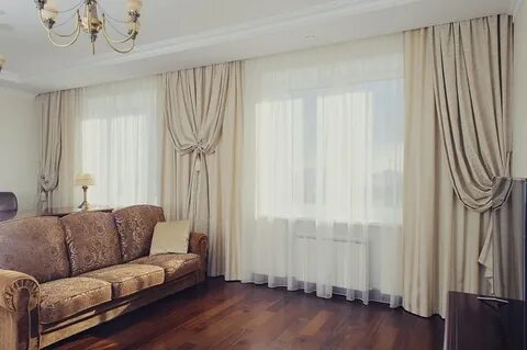 Фото штор на два окна