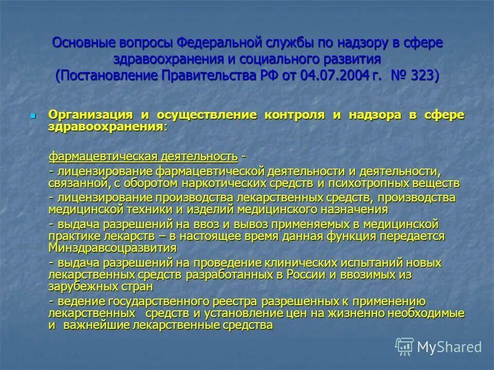 Организация по надзору здравоохранения