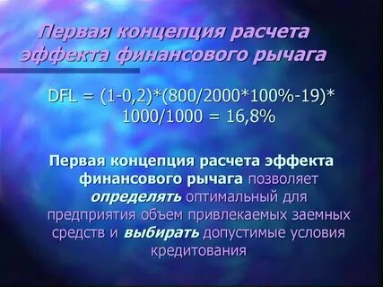Финансовый рычаг характеризует
