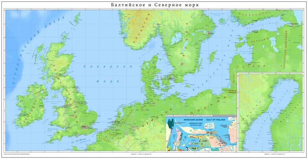 Балтийский на карте. Карта Северного моря и Балтийского моря. Балтийское море физическая карта физическая.