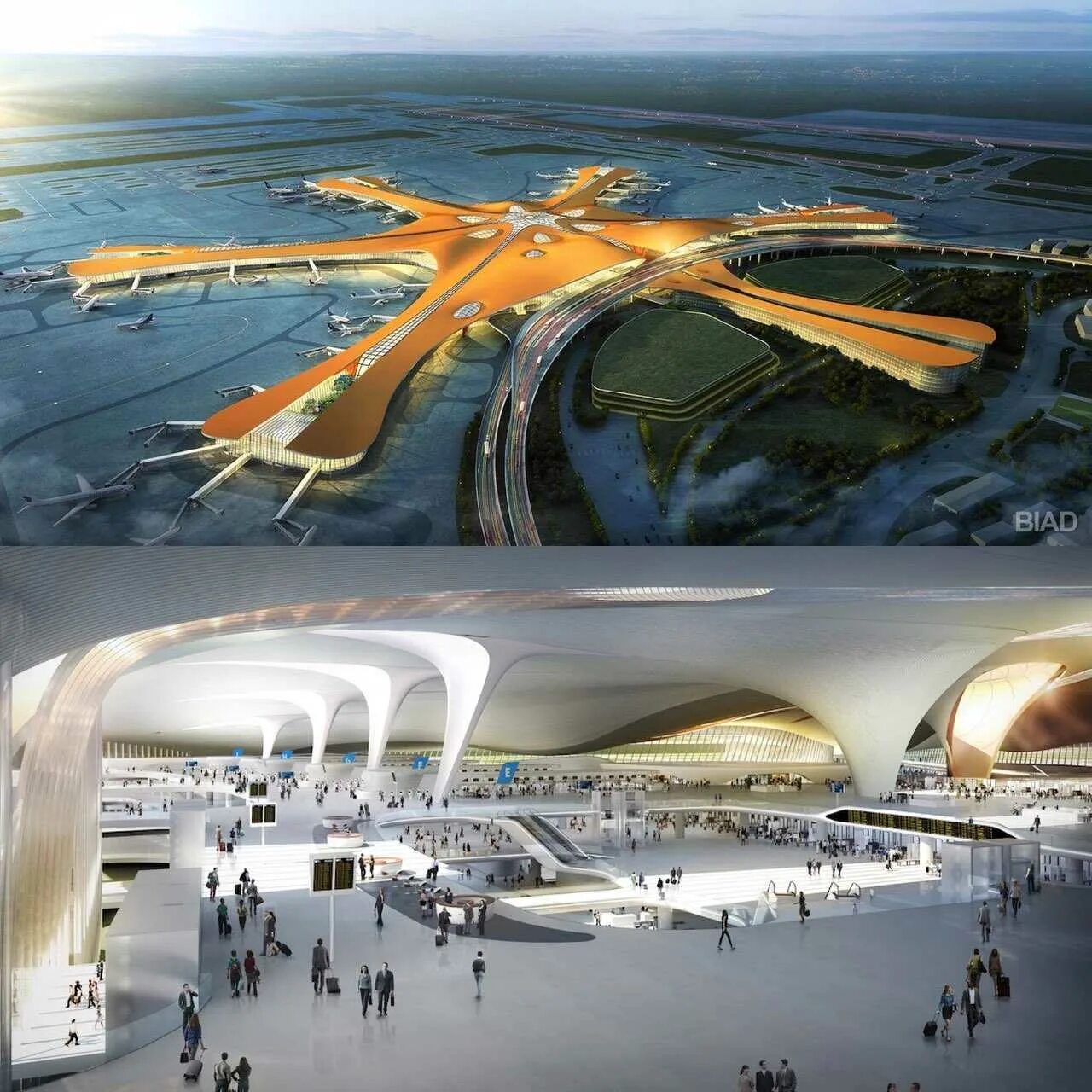 Какой самой большой аэропорт в мире. Пекинский Международный аэропорт Дасин. Пекин Дасин, Международный аэропорт, Китай. Заха Хадид аэропорт Пекина. Новый аэропорт Пекина.