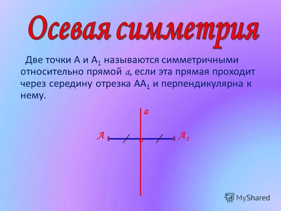 Любые относительно прямой