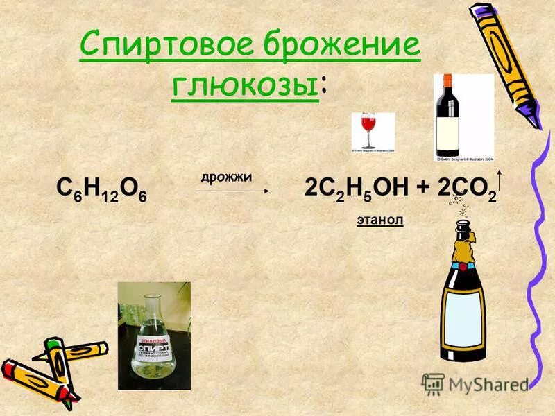 суммарная реакция спиртового брожения. формула получения этилового спирта. этанол из глюкозы реакция. спиртовое брожение окисление надн. глюкоза с2н5он.
