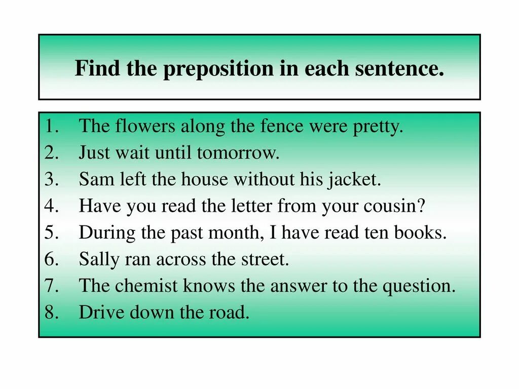 Sentences with prepositions. Sentenced preposition. Verb preposition sentences. Prepositions in English sentences. At the end of each sentence
