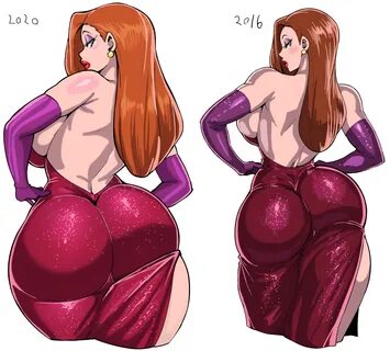 jessica rabbit, who framed roger rabbit, synecdoche445, colorized, improvem...