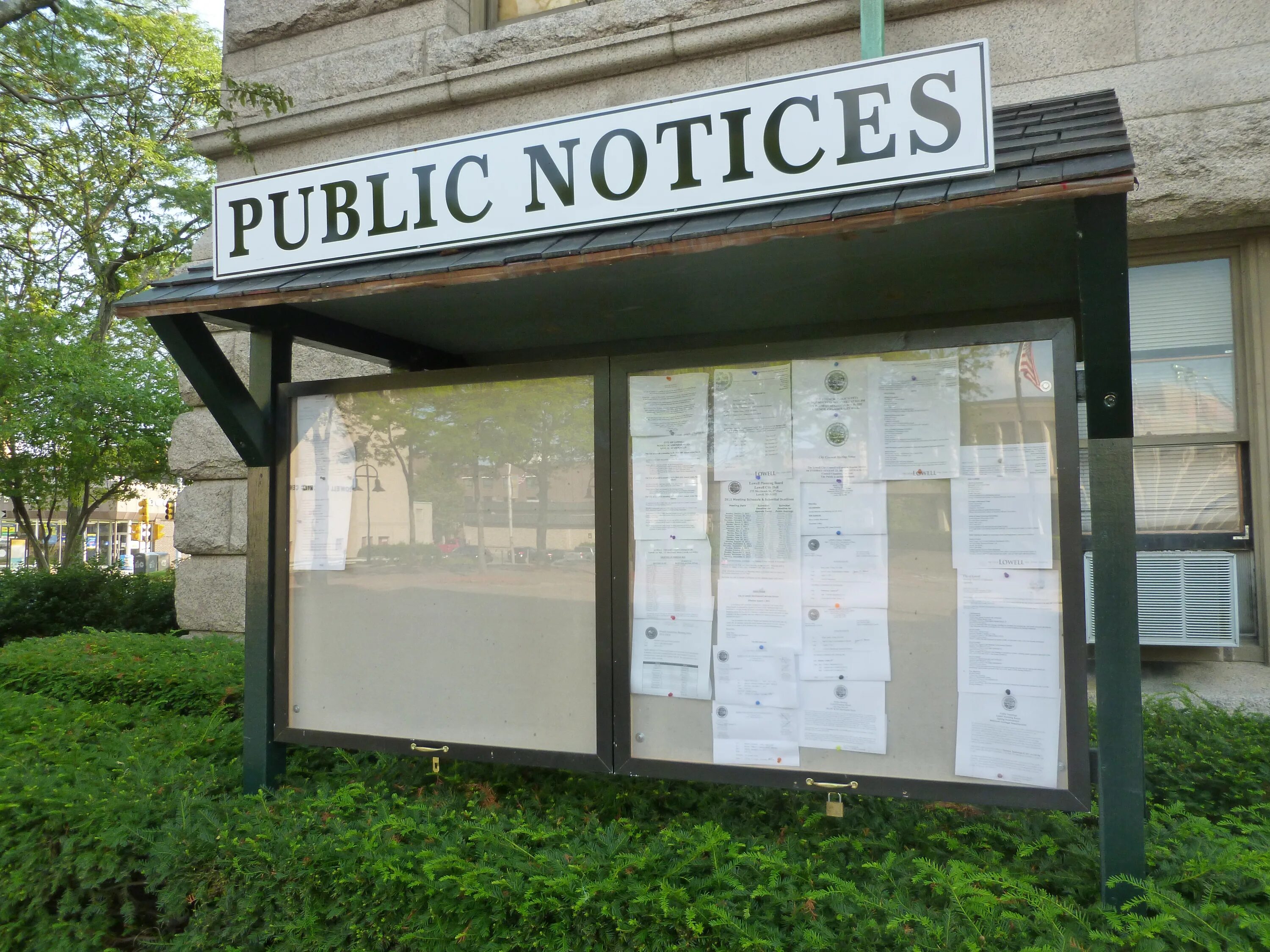 Public commons. Notices for public. Slovak public Notice.