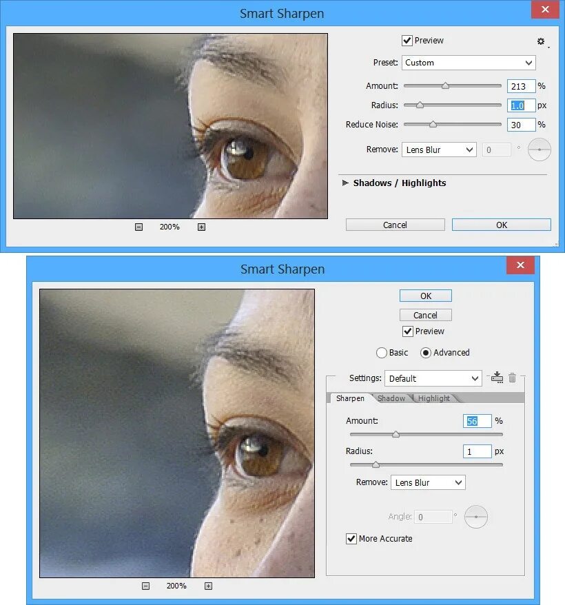 Sharpened на русском. Sharpen в фотошопе. фильтр sharpen в фотошопе. smart sharpen в фотошопе на русском. smart sharpen где в фотошопе.