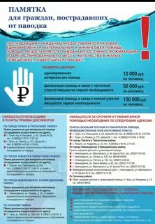 Сертификаты пострадавшим от паводка