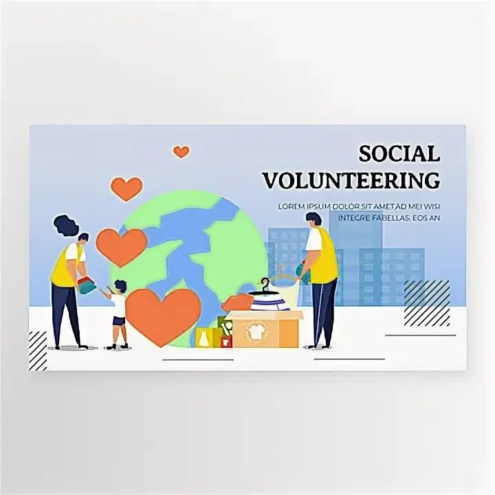 Волонтер веб. Templates volunteering.