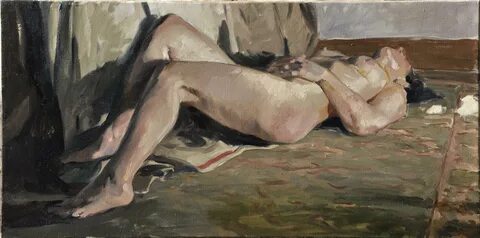 Akt płótno 50x100 2016.