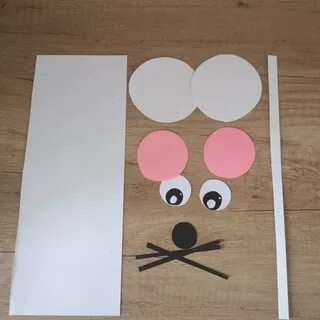 Мышка из полосок бумаги