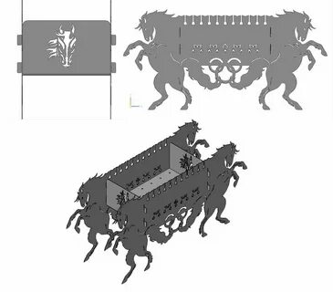 Мангал чертеж dxf
