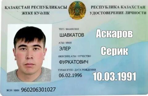 Свидетельство казахстан