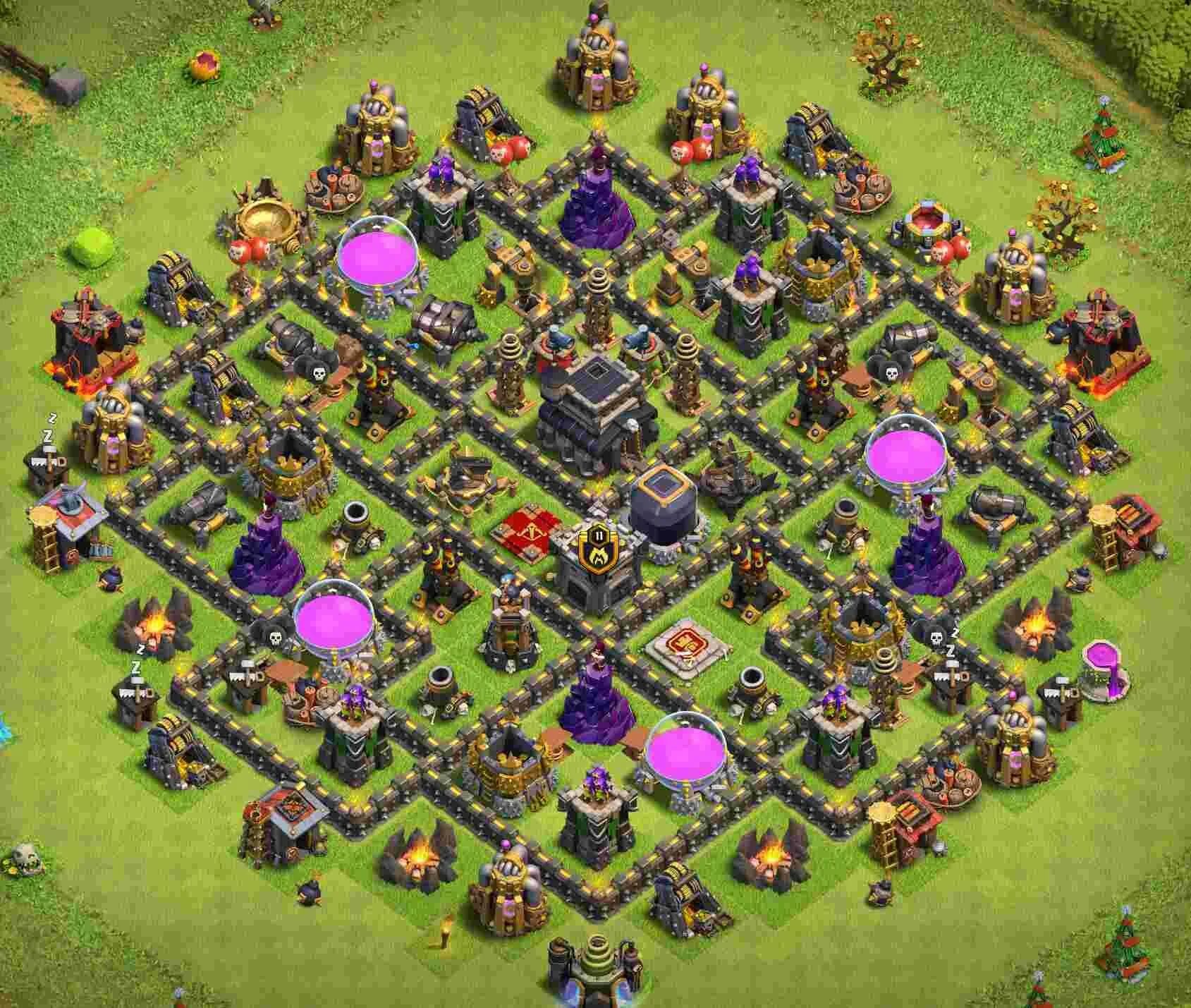 Clash of Clans th9 Base. Town Hall 9 best Base. Clash of Clans best Base th9. Clash bases