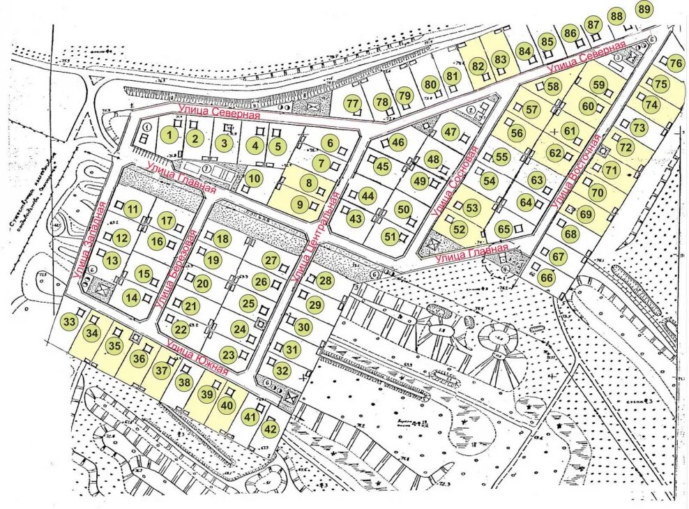 Сосновка парк коттеджный поселок карта. Схема генплана СНТ. План поселка Куйбышев. Генплан коттеджного поселка Прибрежный Можайск.