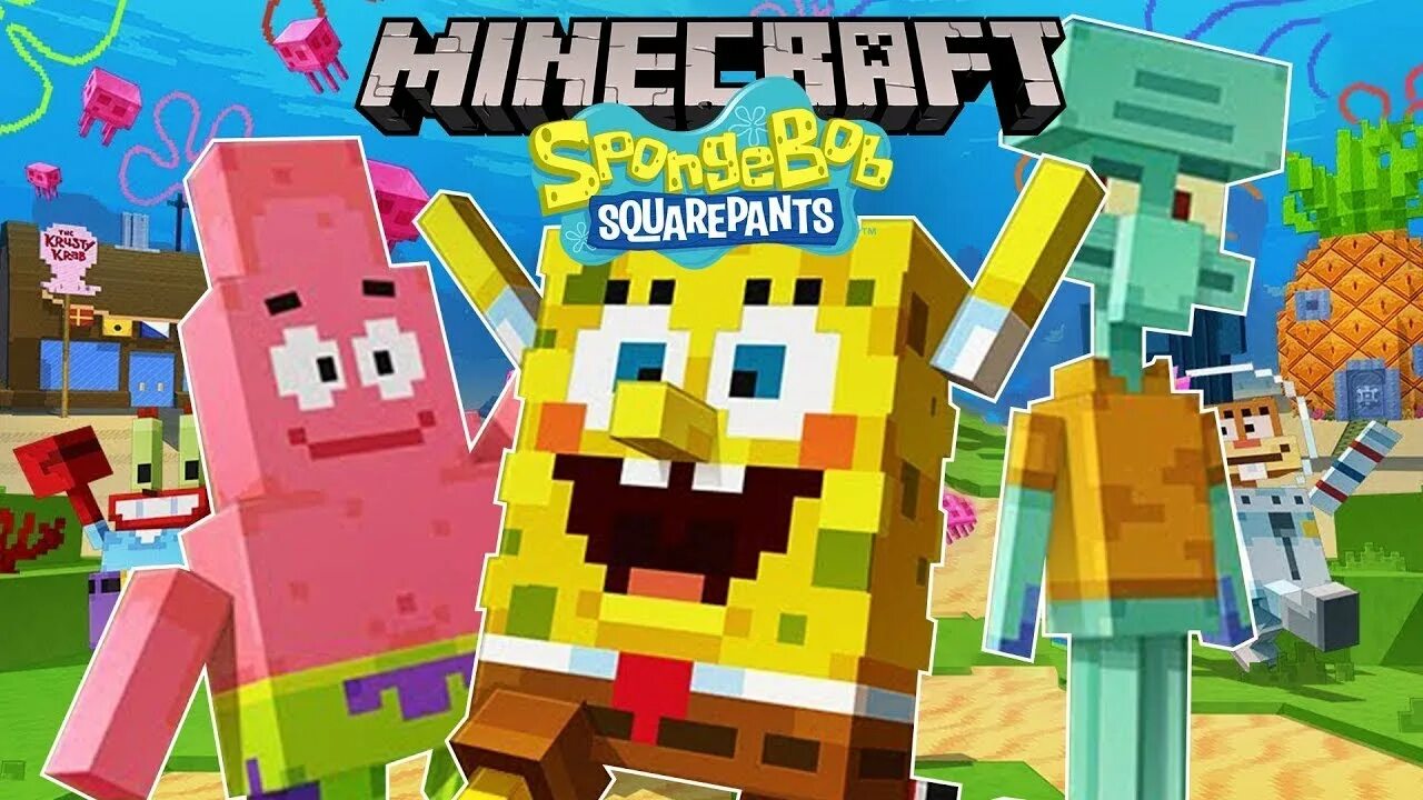 Spongebob minecraft. Spongebob Minecraft marketplace. Sponge Minecraft. Sponge bobpls.