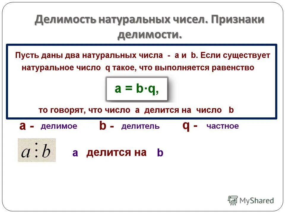 Презентация по теме "Признаки делимости"