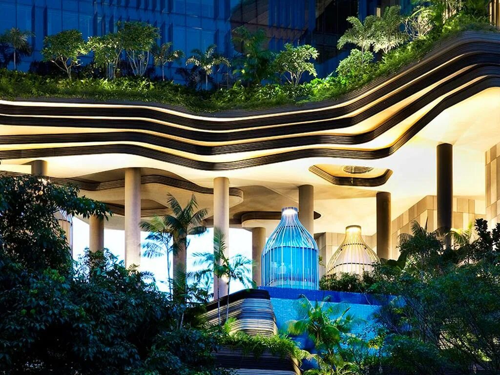 Город сад гостиница. PARKROYAL Сингапур. PARKROYAL collection Pickering, Singapore. Королевский отель-парк, Сингапур. Отель Park Royal on Pickering Сингапур.