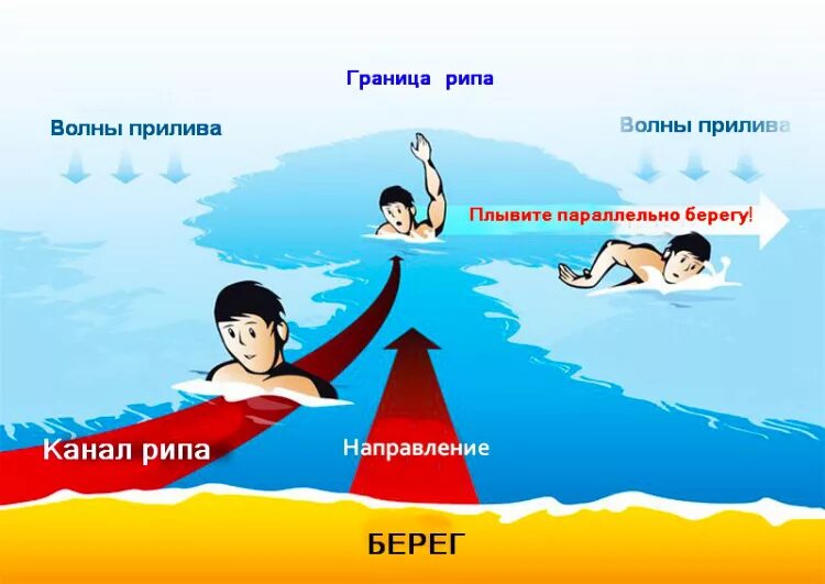 Чтоб не утонуть. Отбойное течение. Обратное течение в море. Отбойное течение моря. Опасности в море.