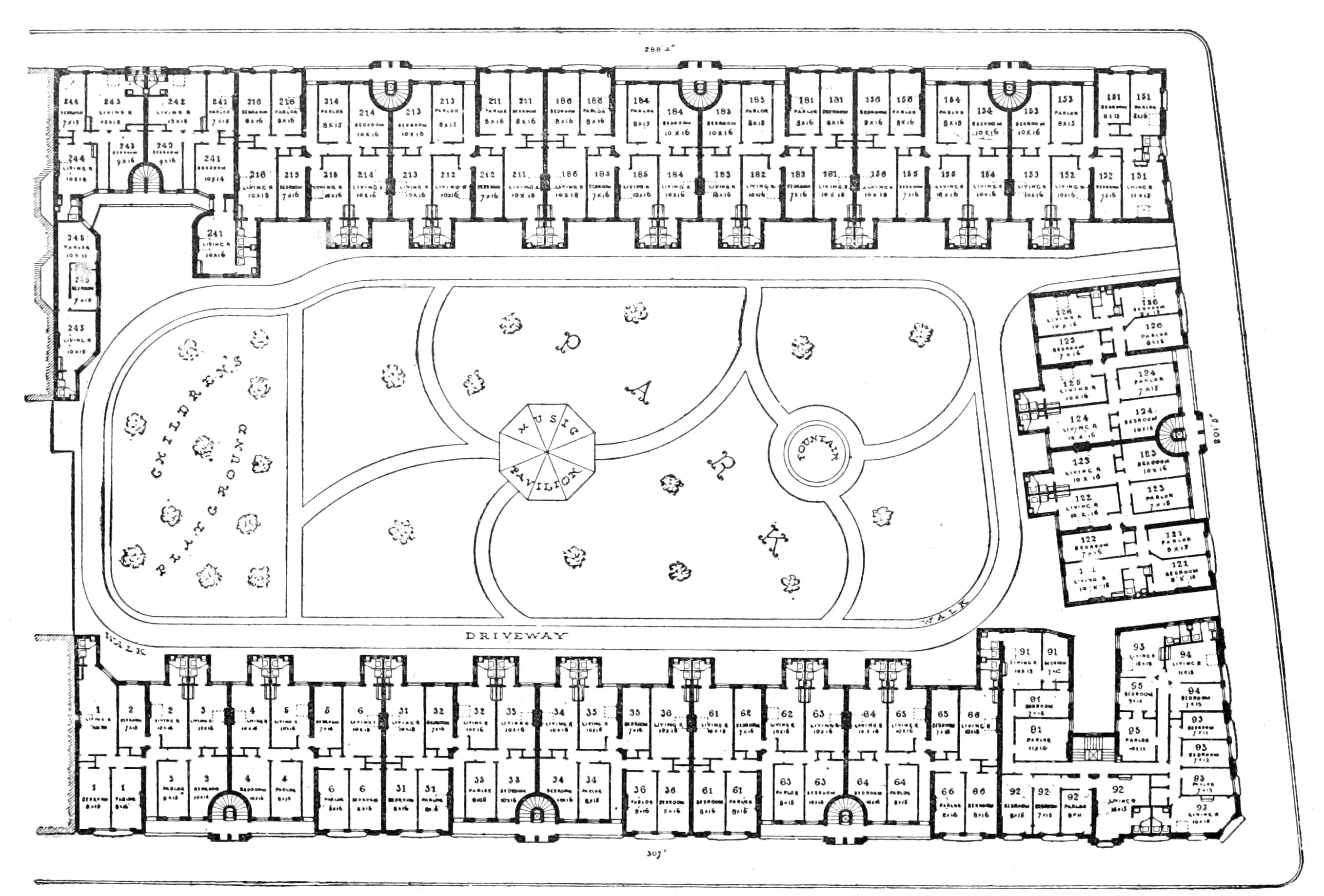 План паркинга Риверсайд. . Риверсайд план 1869. General Plan. Генеральный план Африканда.