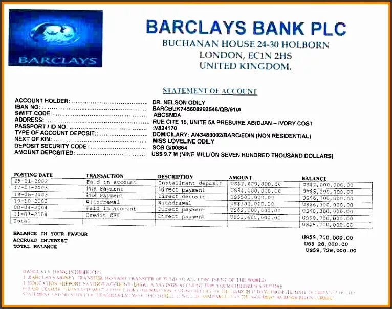 Barclays Bank Statement. Выписка из банка. Выписка со счета. Печать Барклайс банка. Зарубежный счет в банке bankof tj