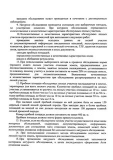 Натурное техническое обследование лесного участка