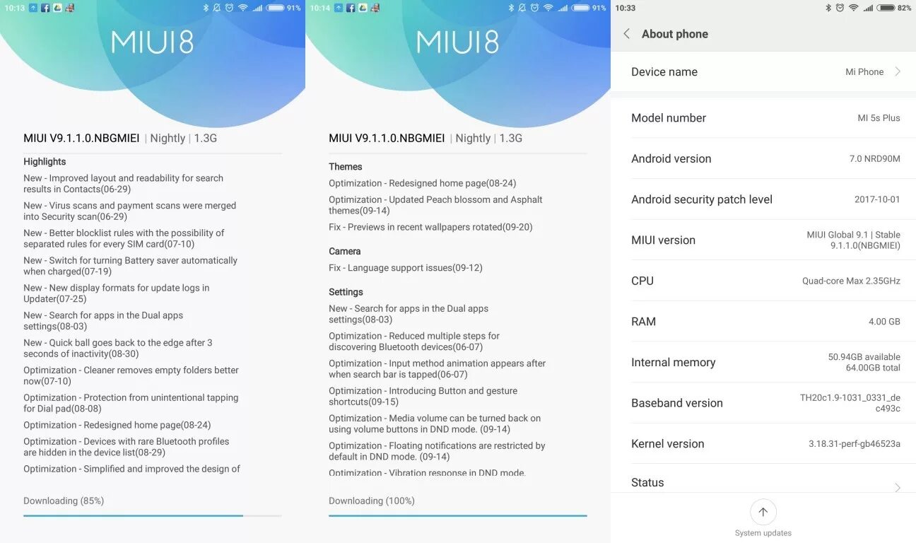 Xiaomi MIUI 9. Таблица версий MIUI. Заметки MIUI 11. Цвет статус бара MIUI.