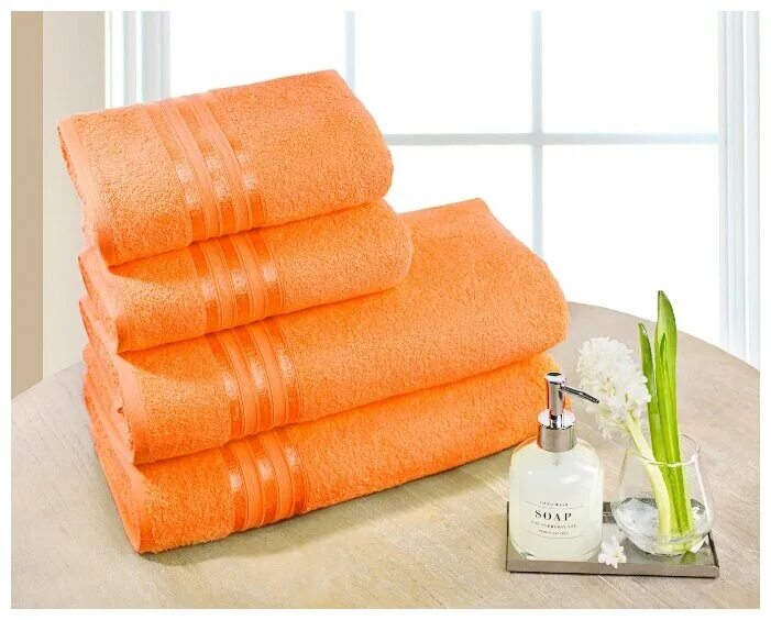 Оранжевое полотенце. Полотенце Тринити. Полотенце махровое. Банное полотенце.