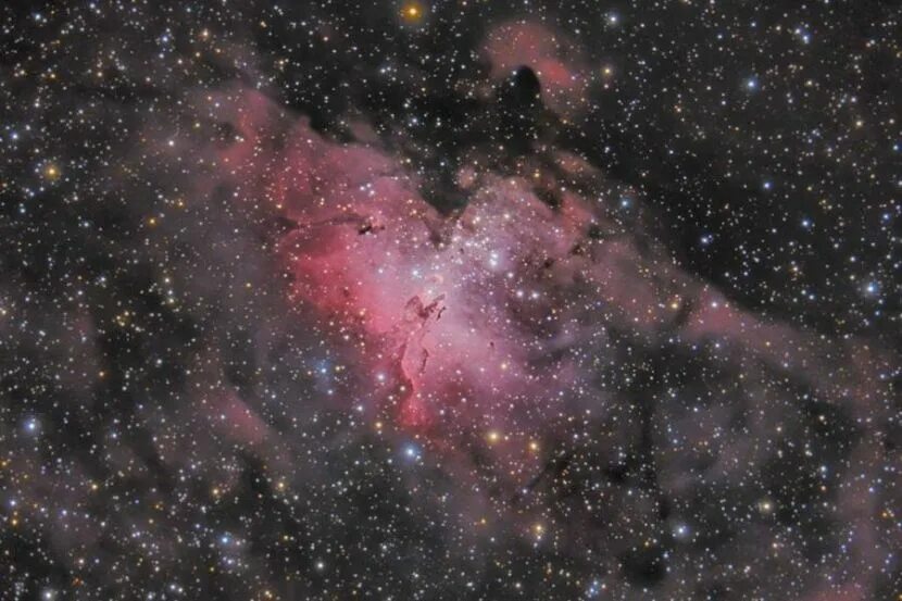 Звездное небо астронет. NGC 6611. Туманность столпы творения. Туманность m16. Туманность в созвездии орла.
