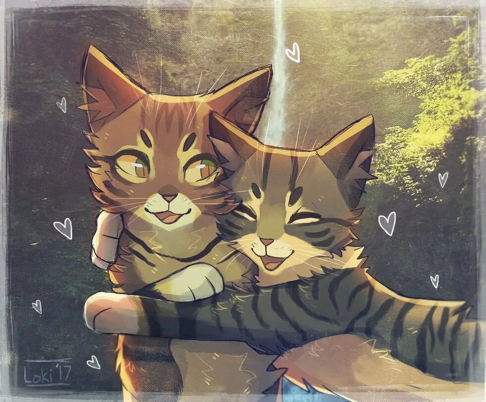 Лп кот. Коты воители lokidrawz. коты воители арт листвичка. коты воители любовь арт.