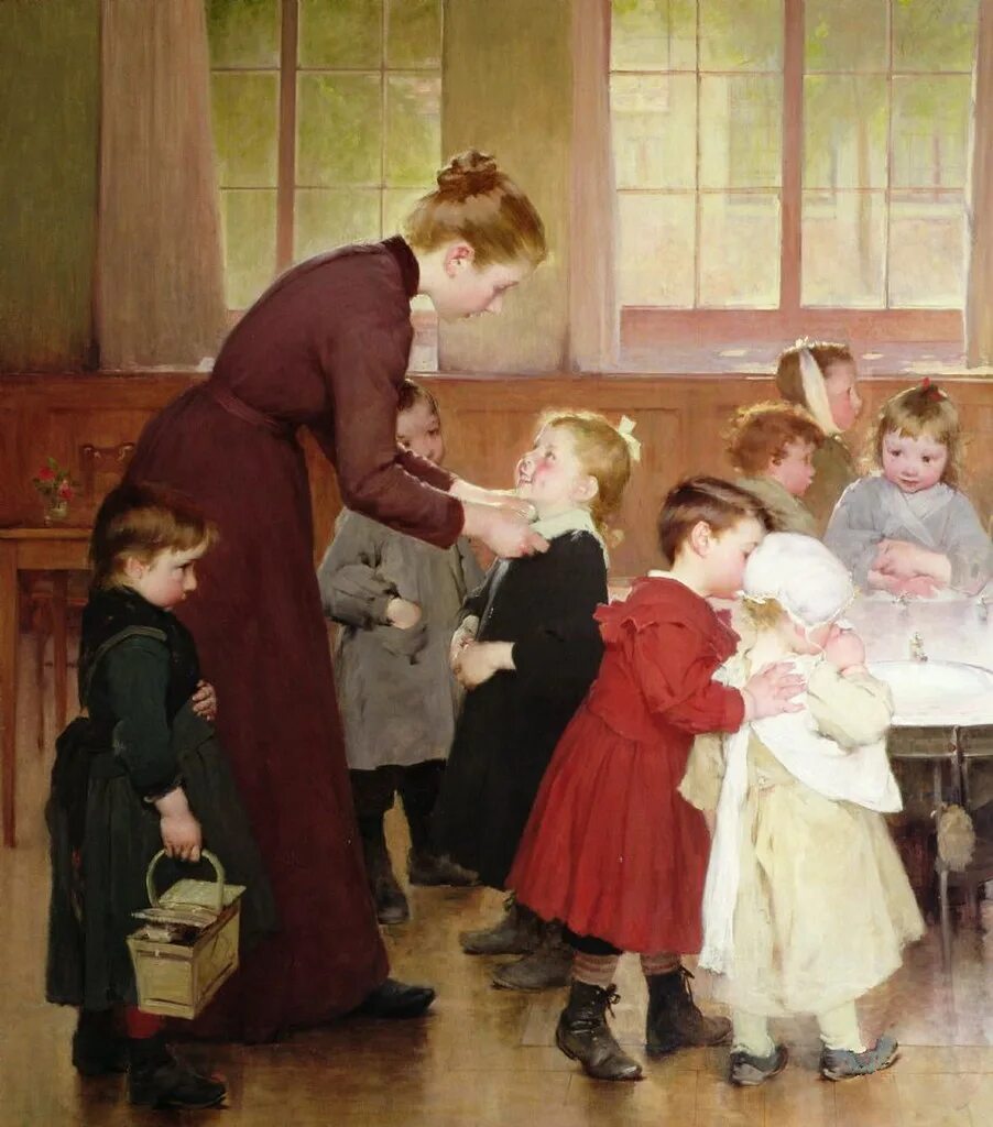 Картина школа. Анри Жюль Жоффруа Henri Jules Jean Geoffroy 1853-1924. Учитель в живописи. Ученик живопись. Школа в живописи.