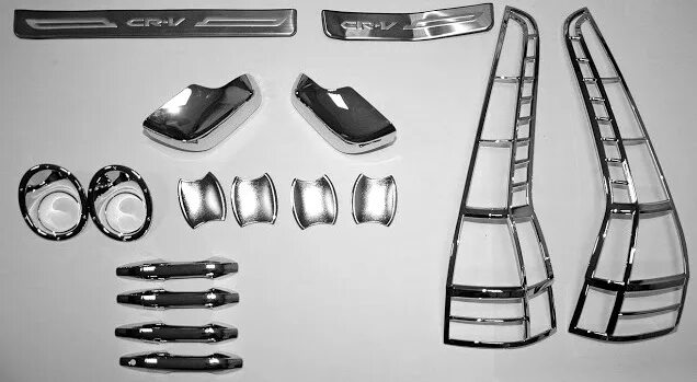 Декоративные накладки для салона Honda CR-V 4 2012-2015(14) - Карбон В - цена, о