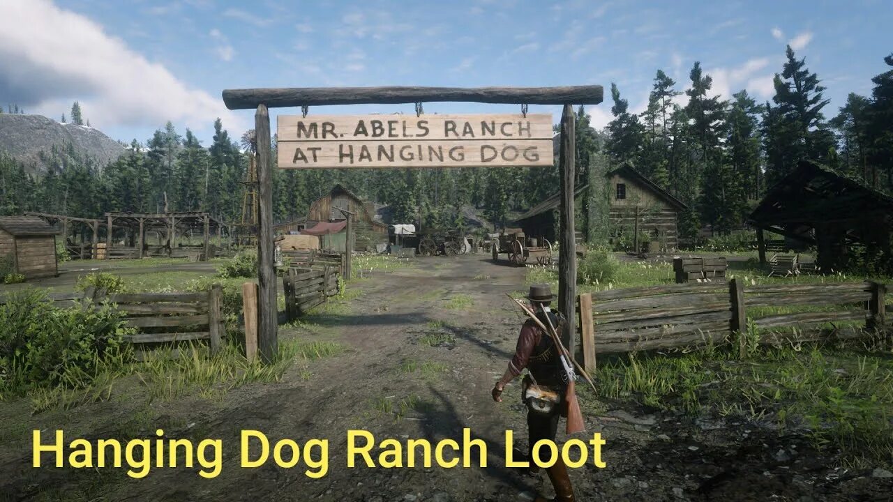 Rdr 2 ранчо пронгхорнов. Red Dead Redemption 2 ранчо Хэнгинг-дог. Hanging Dog Ranch рдр2. РДР 2 ранчо Hanging Dog.