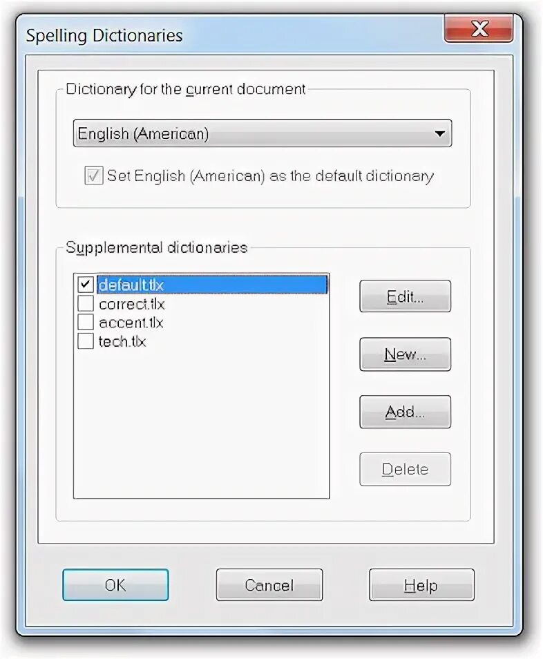 Check dictionary. Check dictionary
