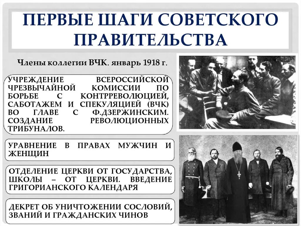 Первые шаги Советской власти. Первые шаги Советской власти 1917. Первые шаги советского правительства. Первое мероприятие советского правительства. Год создания упоминаемого в тексте советского правительства