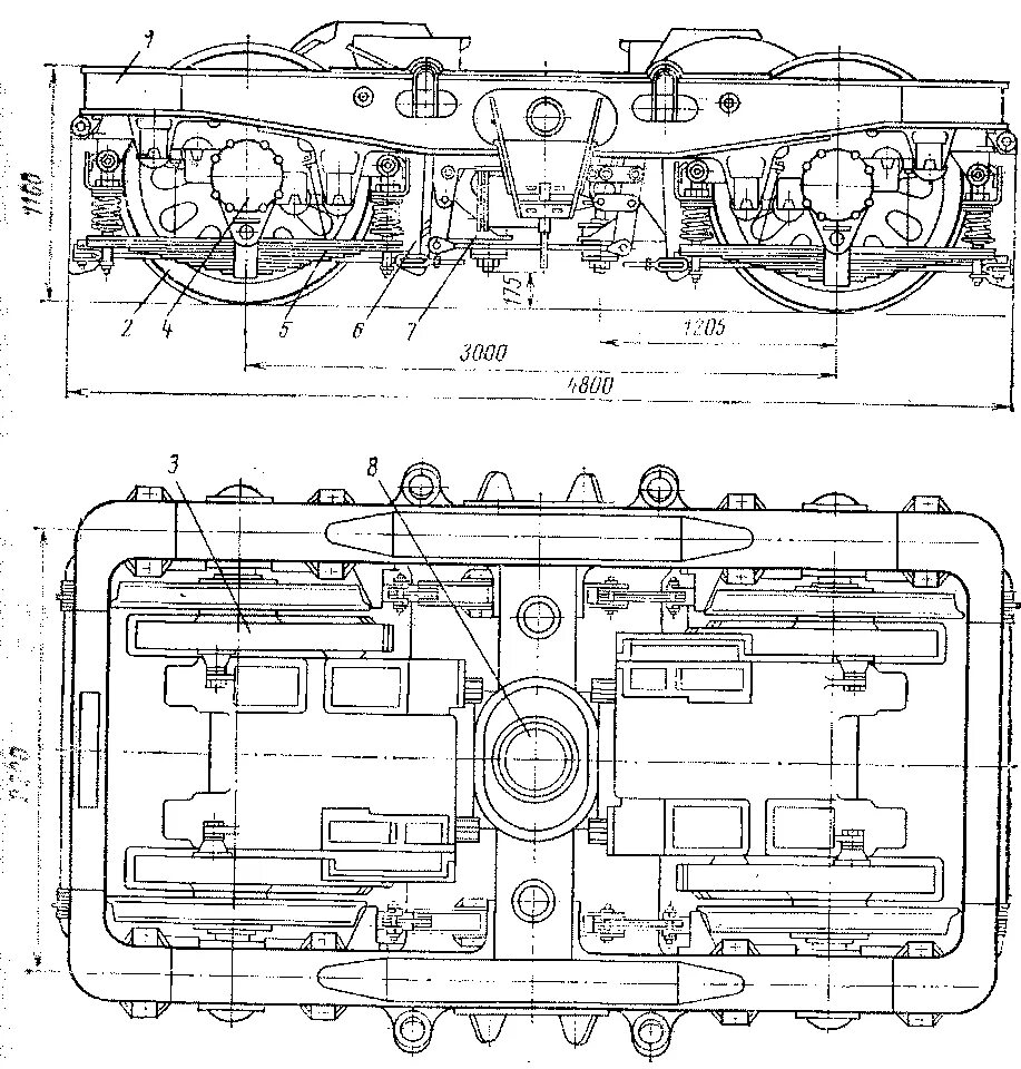 Устройство электровоза вл80с. Рама тележки электровоза чс7. Тележка электровоза 2эс6 чертеж. Рама тележки электровоза вл80с чертеж. Тележка электровоза вл80с.