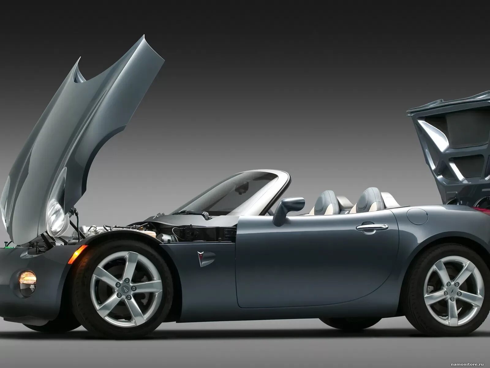 Машинки открывающимся капотом. Pontiac Solstice 2006. Понтиак родстер кабриолет. Pontiac кабриолет 2006. Автомобиль с открытым капотом.