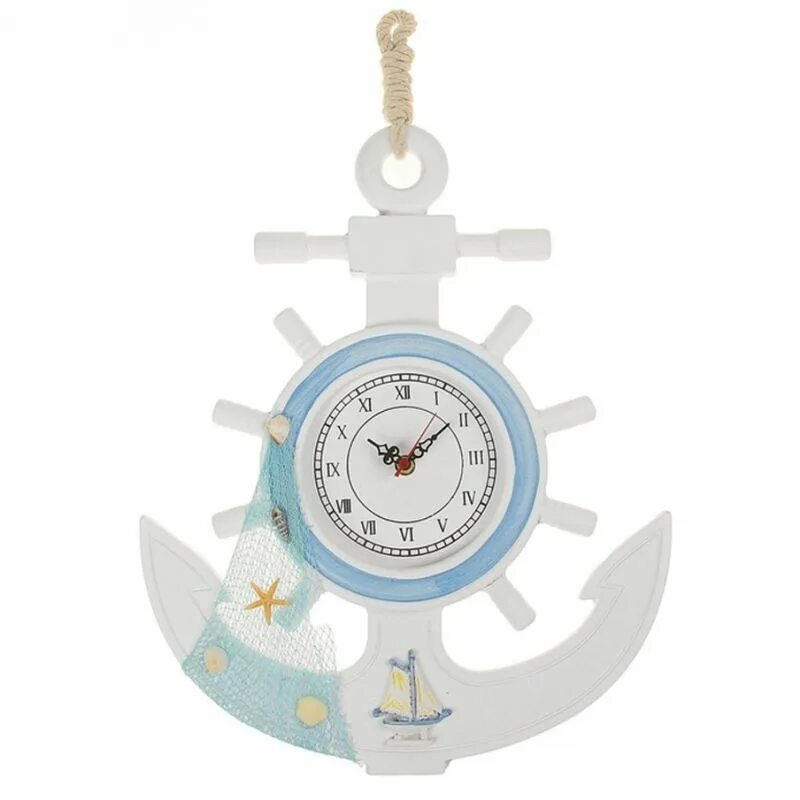Часы морская тематика. Настенные часы &quot;якорь&quot;. часы в виде якоря настенные. часы в морском стиле настенные.