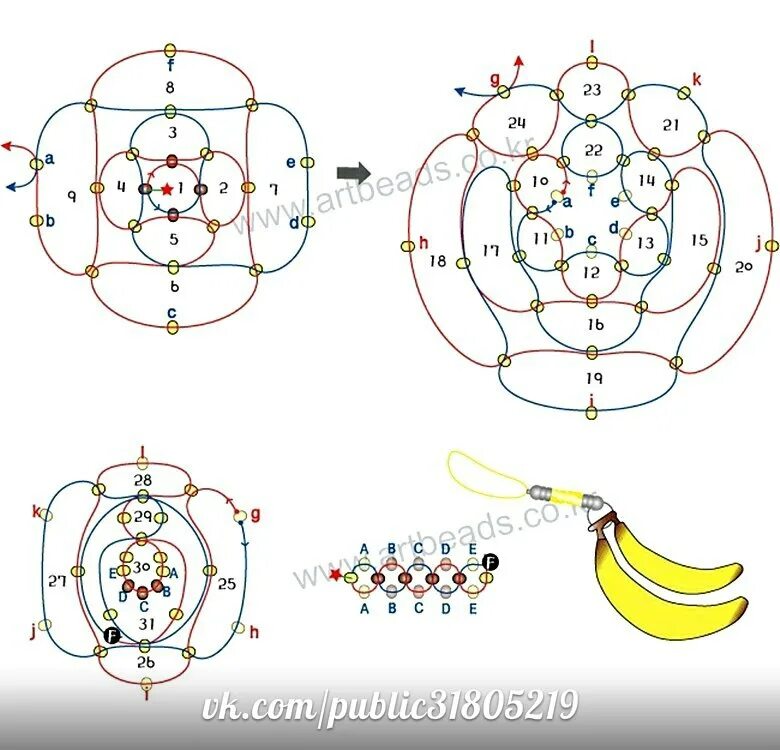 Банан из бисера схема. Бисероплетение для начинающих со схемами пошагово серьги. Банан из бисера схема. Банан из бисера схема плетения. Банан из бисера.