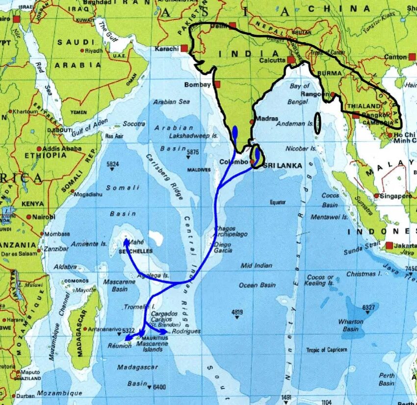 Крупные заливы индийского океана. Диего-Гарсия остров на карте в индийском океане. Острова индийского океана на карте. Индийский океан на карте. Острова индийского океана на карте индийского океана.