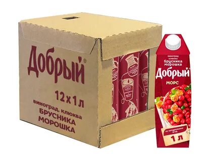 Морс добрый брусника морошка