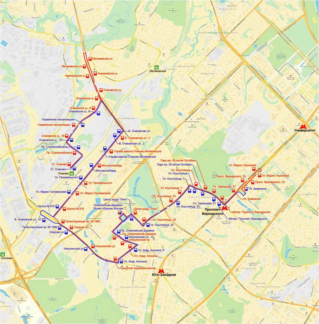 Маршрут автобуса. Маршрут 17 автобуса. Схема маршрутов 1 автобусного парка Москвы. Очаково-Матвеевское метро.