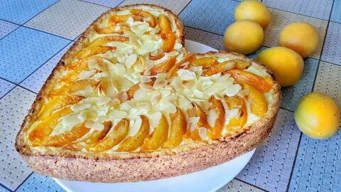 Песочный пирог с абрикосами