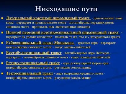 Нисходящие пути