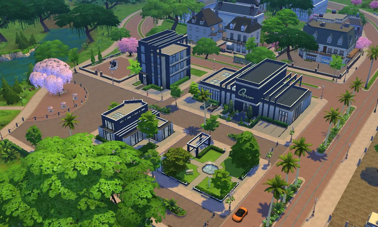Симс 4 в каком городе. Магнолия променейд. sims 4 магнолия променейд. монголия променейд симс 4. симс 4 город магнолия променейд.