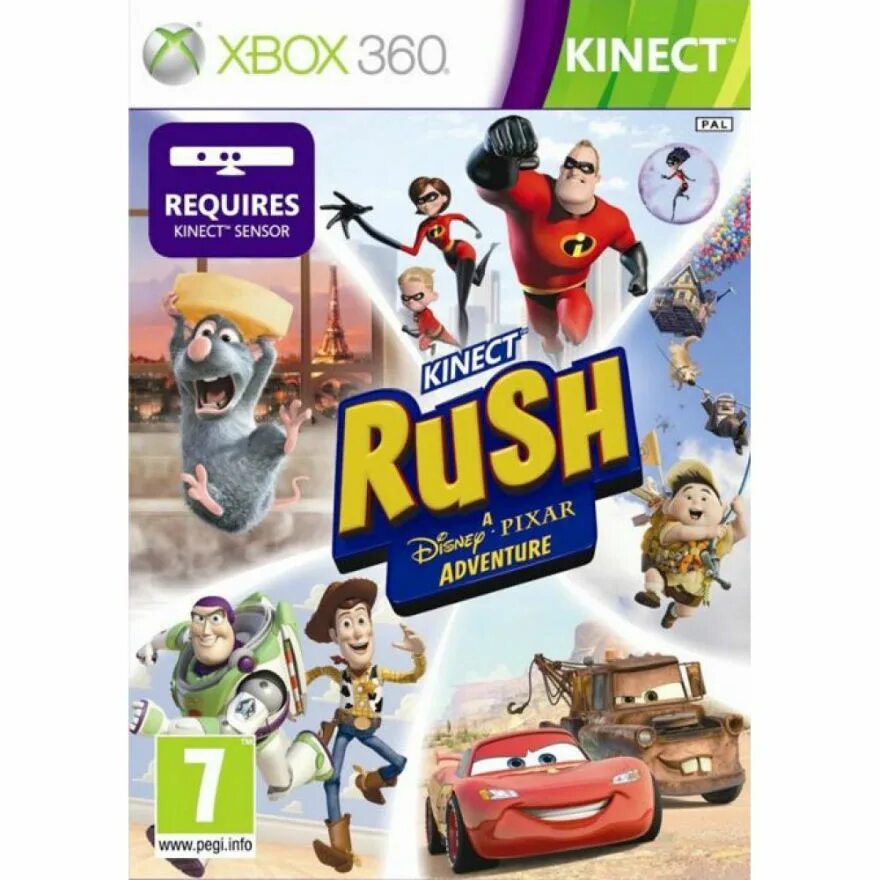 Игры пиксар. Rush игра на Xbox 360. Kinect Rush Xbox 360. Kinect Rush a Disney Pixar Adventure Xbox 360. Игры для кинект Xbox 360.