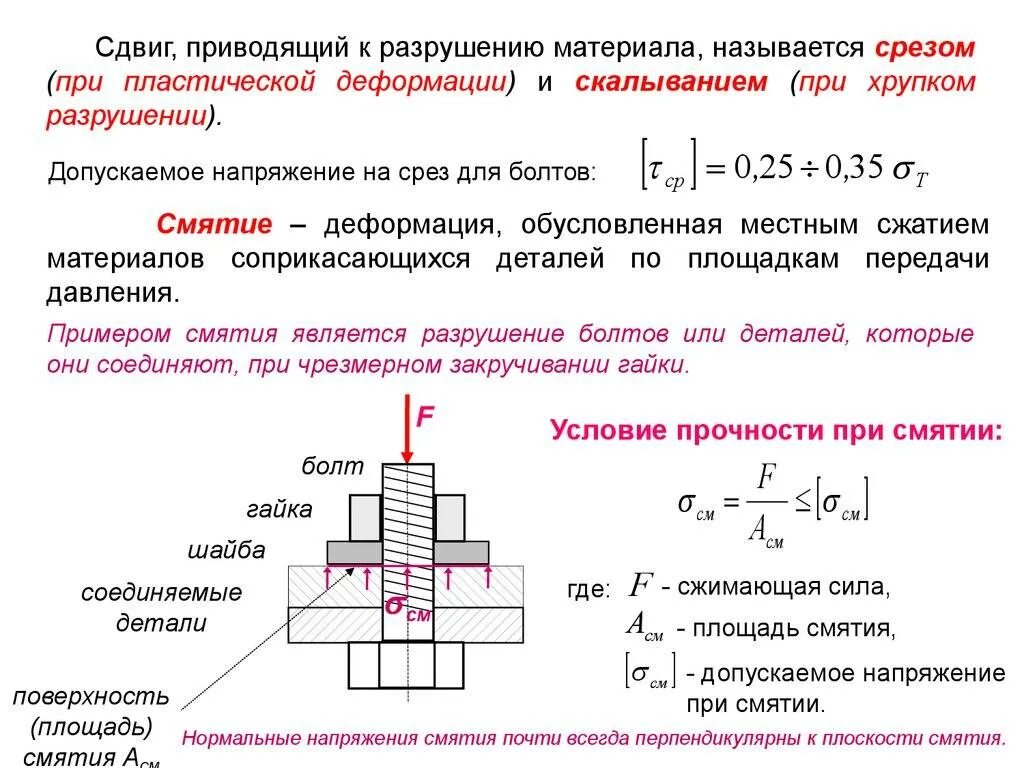 Предел прочности на срез формула. Прочность на смятие формула. Прочность на срез формула. Допускаемое напряжение на срез формула.